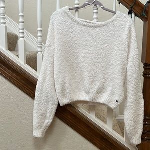 Hollister Fleece Open Back Women’s Sweater